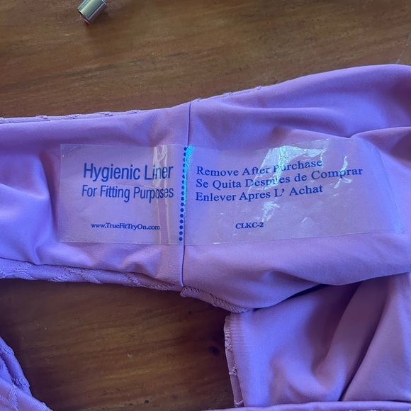 NWT Two Piece Isabella Rose Mauve Bathing Suit Size Large Mermaid Style Tropical - Picture 9 of 10